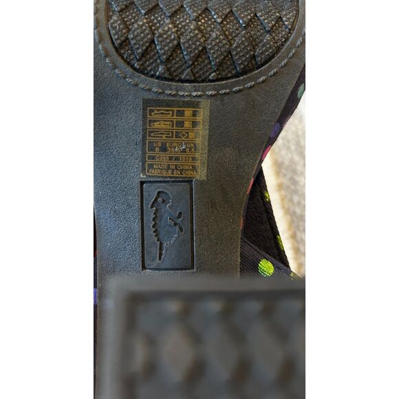 Rocket Dog Navy Iridescent Polka Dot Platform Heels Size 8 NWOT or box - Picture 7 of 7